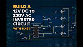How to Design 12V DC to 220V AC Inverter Circuit Schematic in Proteus | Step-by-Step Tutorial
