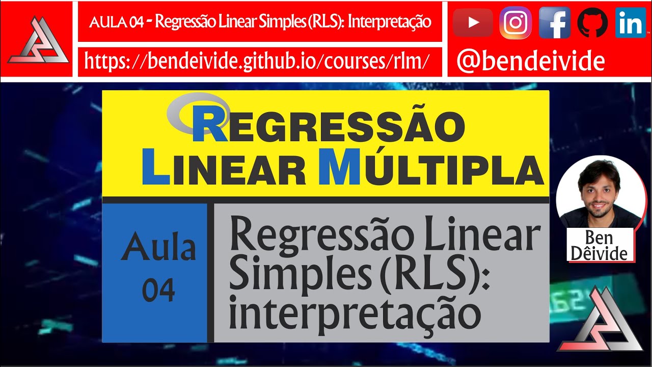 Regress o linear m ltipla no r aula 04 regress o linear simples