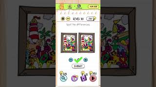 Brain Test Level 30 Answer and Walkthrough | Spot the differences