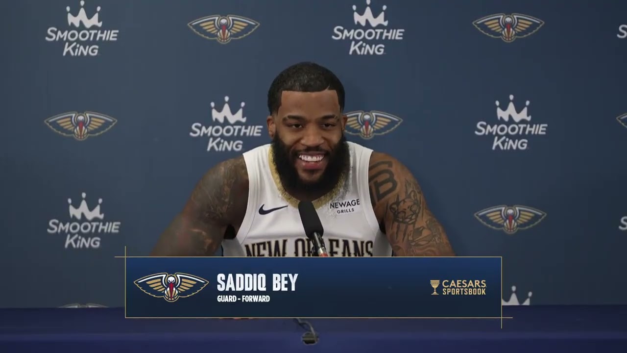 Saddiq Bey Interview from 2026 Pelicans Media Day | New Orleans Pelicans