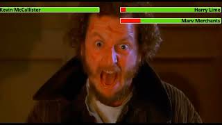 Home Alone 2 But Everytime Criminals Gets Damages Metal Pipe Comes
