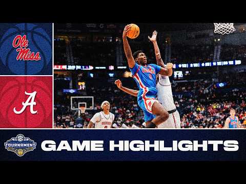 Alabama Crimson Tide vs. Ole Miss Rebels | Game Highlights | 2026 SEC Men's Basketball Tournament