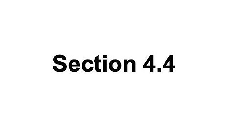Section 4.4
