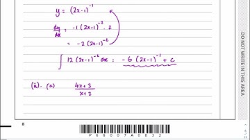 IAL, Edexcel, Jun 2021, P3, Q3, Integration, Reverse Chain Rule, Pure, Nick Peters, WMA13/01