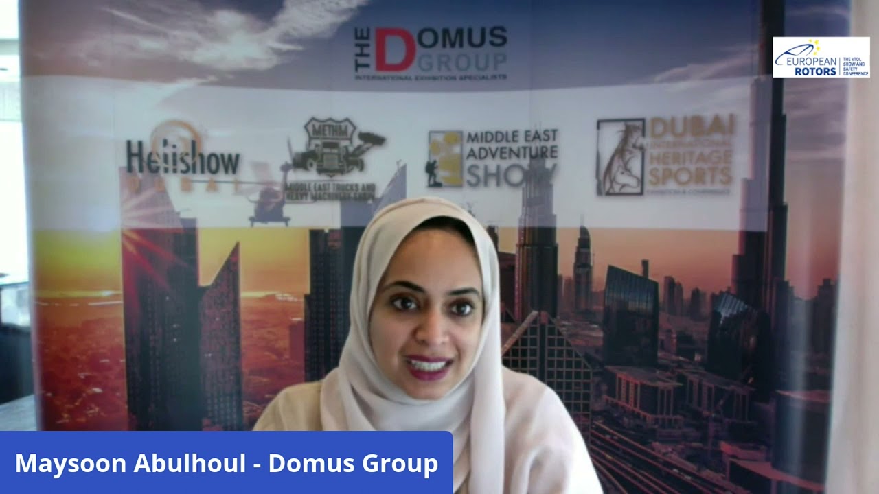 Maysoon Abulhoul, COO Domus Group, about Heliconference Dubai – EUROPEAN ROTORS Digital Series #11