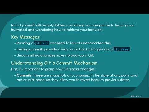 How to Recover Lost Files After a Git Pull