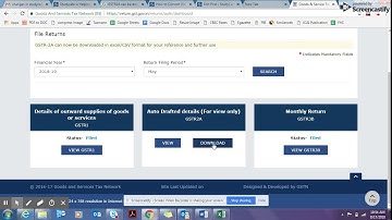 How to Download GSTR2A in Excel