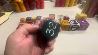 Video #97 - Cubeapalooza!  A representative sample of backgammon cubes.