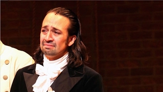 the hamilton cast moves lin manuel miranda to tears with their 2017 oscars red carpet surprise