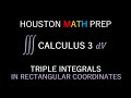 Triple Integrals and Rectangular Coordinates Quiz