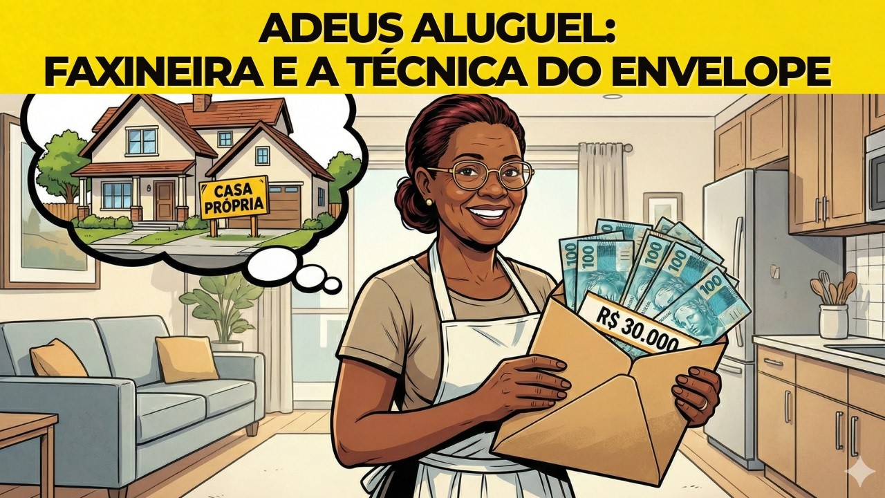 Como uma FAXINEIRA de 53 ANOS usou a Técnica do ENVELOPE DE CARTA e JUNTOU R$ 30 Mil para sua Casa
