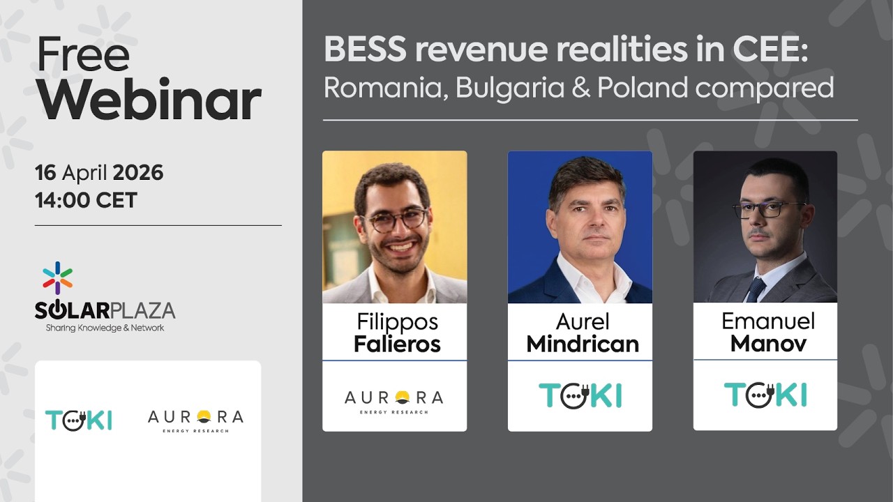 Solarplaza Webinar | BESS revenue realities in CEE: Romania, Bulgaria & Poland compared