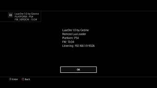 PS4 13.04 LUACore Remote LUA Loader Exploit