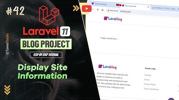 Display Site Information (Logo, Meta Tags) on Frontend in Laravel 11 – Step 43