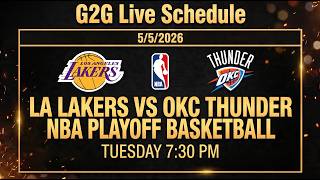 Los Angles Lakers vs OKC Thunder NBA Playoffs LIVE Reaction #g2g