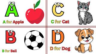 ABC Phonics Song | Learn the Alphabet | A for Apple, D for Dog, N for Nest