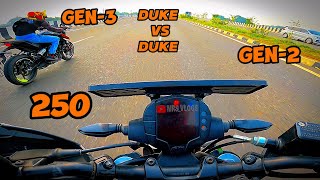 Duke 250 gen -2 vs Duke 250 gen-3 Drag Race 💥💥@MRSRIDER380