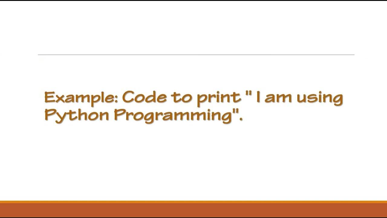 Introduction to Python Code_1 - YouTube