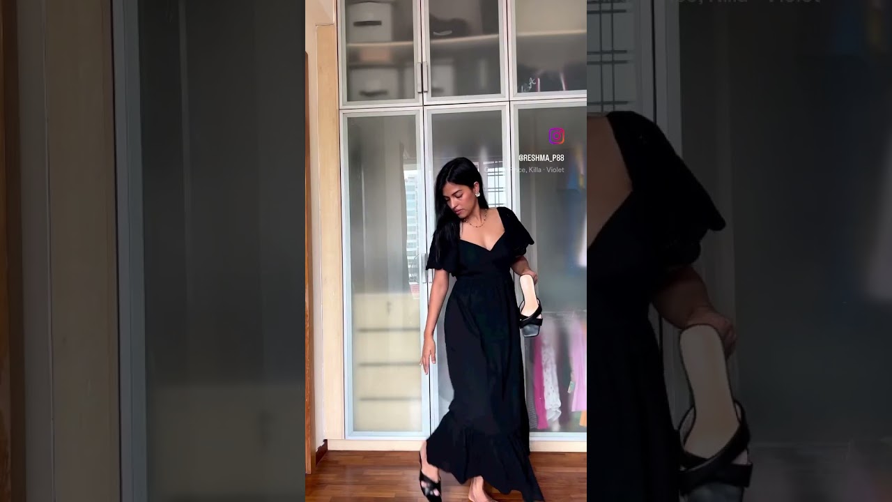 Black maxi dress from lovet 