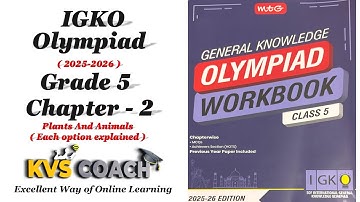 Class 5 ||IGKO OLYMPIADS 2025 || Chapter 2 || Plants And Animals || #olympiads #class5