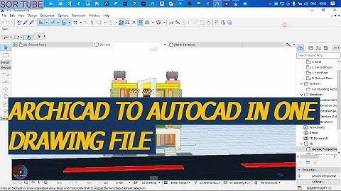 ARCHICAD TUTORIAL HOW TO CONVERT ARCHI CAD FILE TO DRAWING IN ONE DRAWING FILE