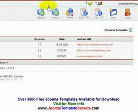 Install Free Joomla Template