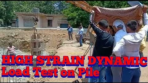 High Strain Dynamic load test on Working Pile||Piling work||