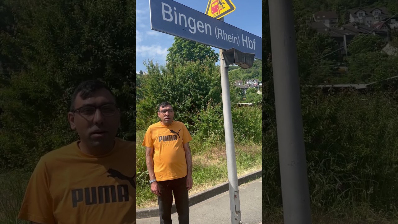 Bingen train station ti Frankfurt Germany