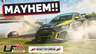 Details Assetto Corsa on LFM is PURE CHAOS!! | TCR Cup at Oulton Park News