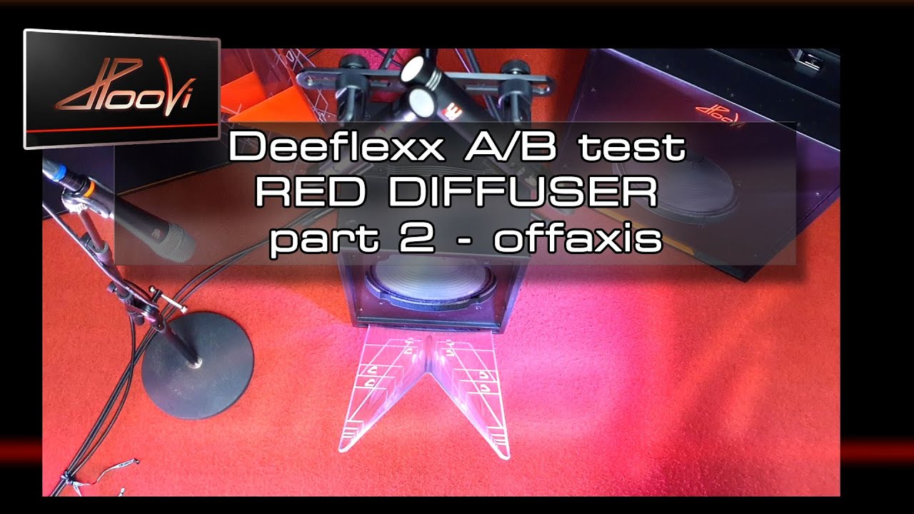 Deeflexx A/B test - RED DIFFUSER - offaxis sound 