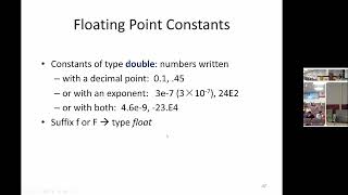 C Programming | 2022 | 13 | C Basics | Data Types, More Details