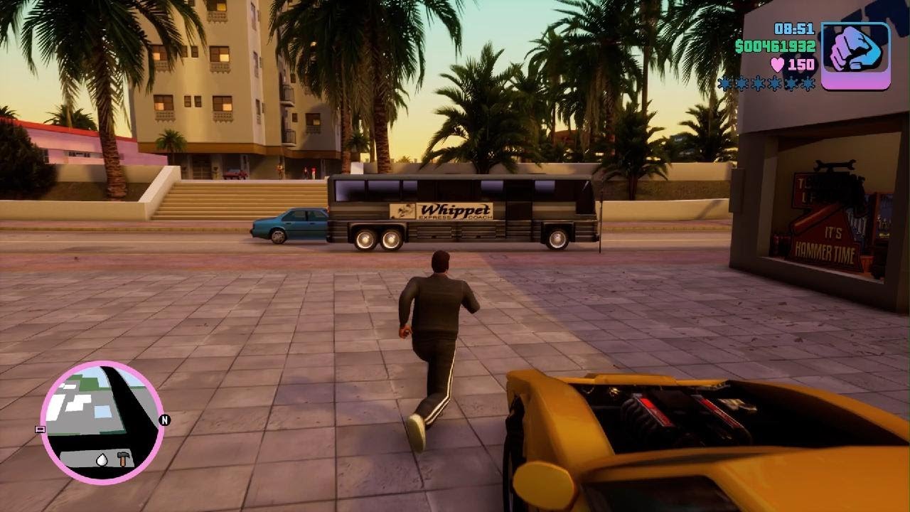 Being the bus driver on grand theft auto vice city