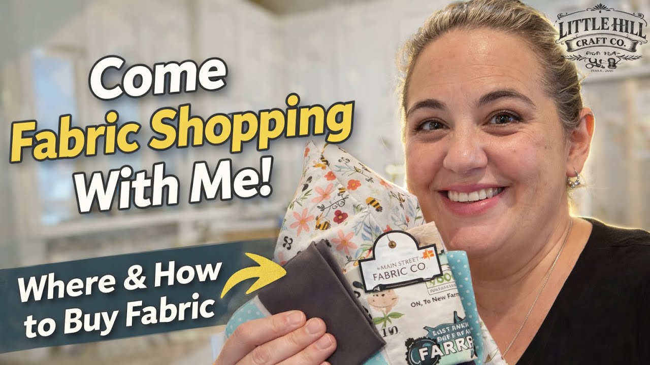 Come Fabric Shopping With Me! Where & How to Buy Fabric for beginners.