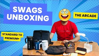 ARCADE SWAGS UNBOXING STANDARD TO PREMIUM PLUS GOODIES || ARCADE COHORT 2.0 SWAGS 🎉