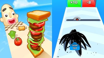 Sandwich Runner VS Venom Run 3D - All Level Gameplay Walkthrough (Android iOS) Ep 2