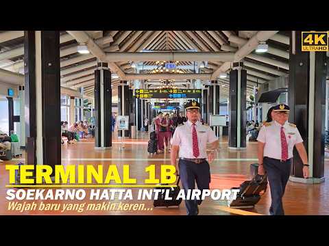 TERMINAL 1B juga semakin keren dengan wajah baru❗walking around Soekarno Hatta Int'l Airport Jakarta