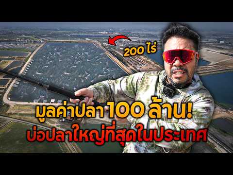 บุกล่าปลาในบ่อที่ใหญ่ที่สุดในประเทศมูลค่าปลากว่า 100 ล้านเชียว!!