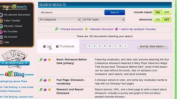 abcteach - New Search Tool - Video Tutorial