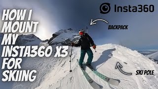 Master the art of mounting Insta360 X3 cameras for skiing