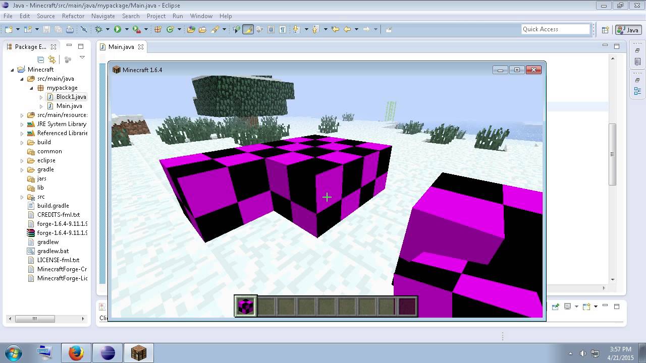 Minecraft Forge 1.6.4 Modding Tutorial Custom Blocks p3 - YouTube