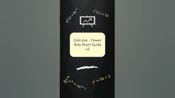 Calculus: Power Rule Short Guide v2 #maths #math #calculus #derivatives #algebra