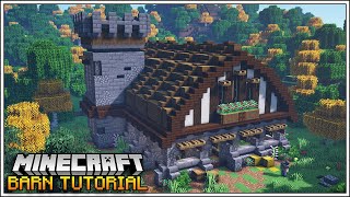 Minecraft 1.16  Ultimate Minecraft Barn Tutorial [How to Build]