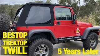 Jeep Bestop Trektop NX TWILL  // 5 Year Review