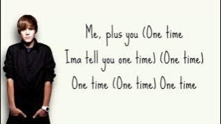 One Time - Justin Bieber   Lyrics ( My World Studio Version )