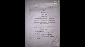 5th semester Quantum physics core 11 under Berhampur University 2020