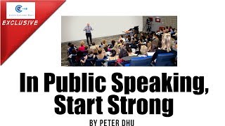 Public Speaking - Start Strong