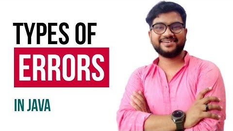 🔴 Types of Error in Java || ICSE || Java