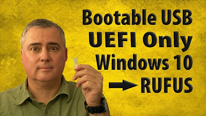 Make UEFI Bootable USB Windows 10 Rufus Method - UEFI Only Boot