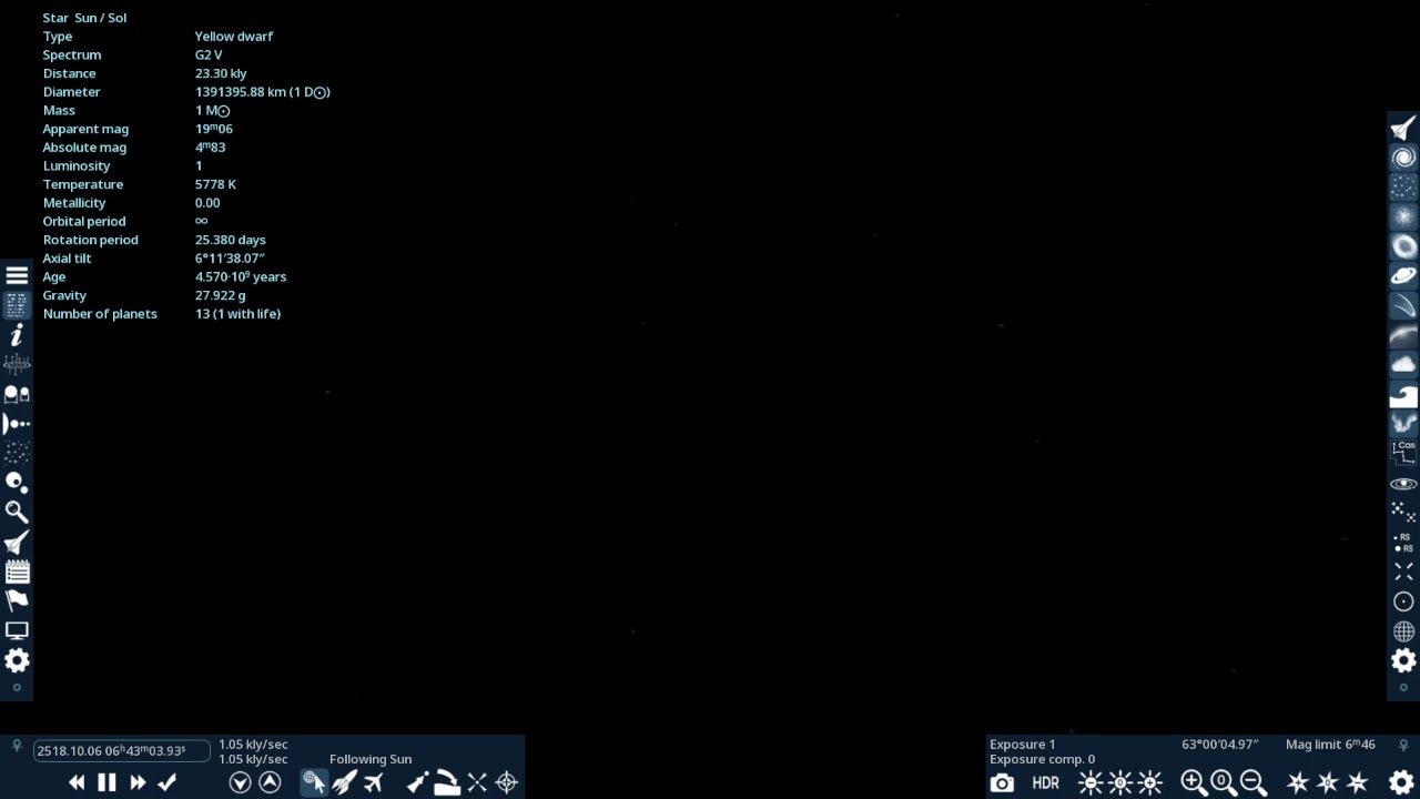 Flying through the Bootes Void in space engine