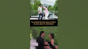 DDLJ Scene in Switzerland ! ❤️ #shorts #ddlj #switzerland #mukulagarwal